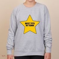 Best Tits In Town Women's Sweatshirt thumb 0