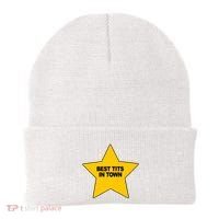 Best Tits In Town Beanie thumb 0