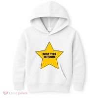 Best Tits In Town Kids Hoodie thumb 0
