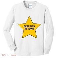 Best Tits In Town Kids Long Sleeve Shirt thumb 0