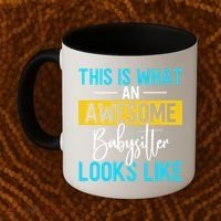 Babysitter This Is What An Awesome Sitter Looks Like Gift Coffee Mug thumb 2