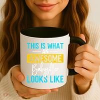 Babysitter This Is What An Awesome Sitter Looks Like Gift Coffee Mug thumb 3