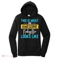 Babysitter This Is What An Awesome Sitter Looks Like Gift Women's Hoodie thumb 0