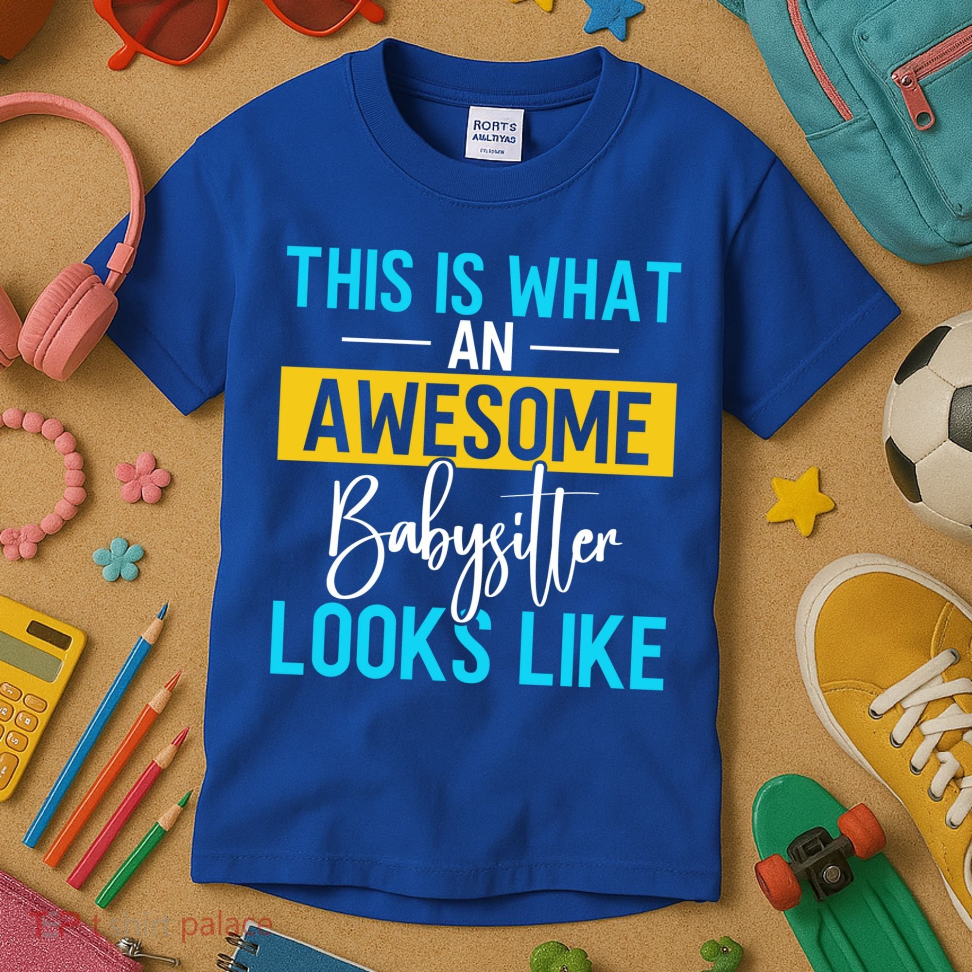 Babysitter This Is What An Awesome Sitter Looks Like Gift Kids T-Shirt