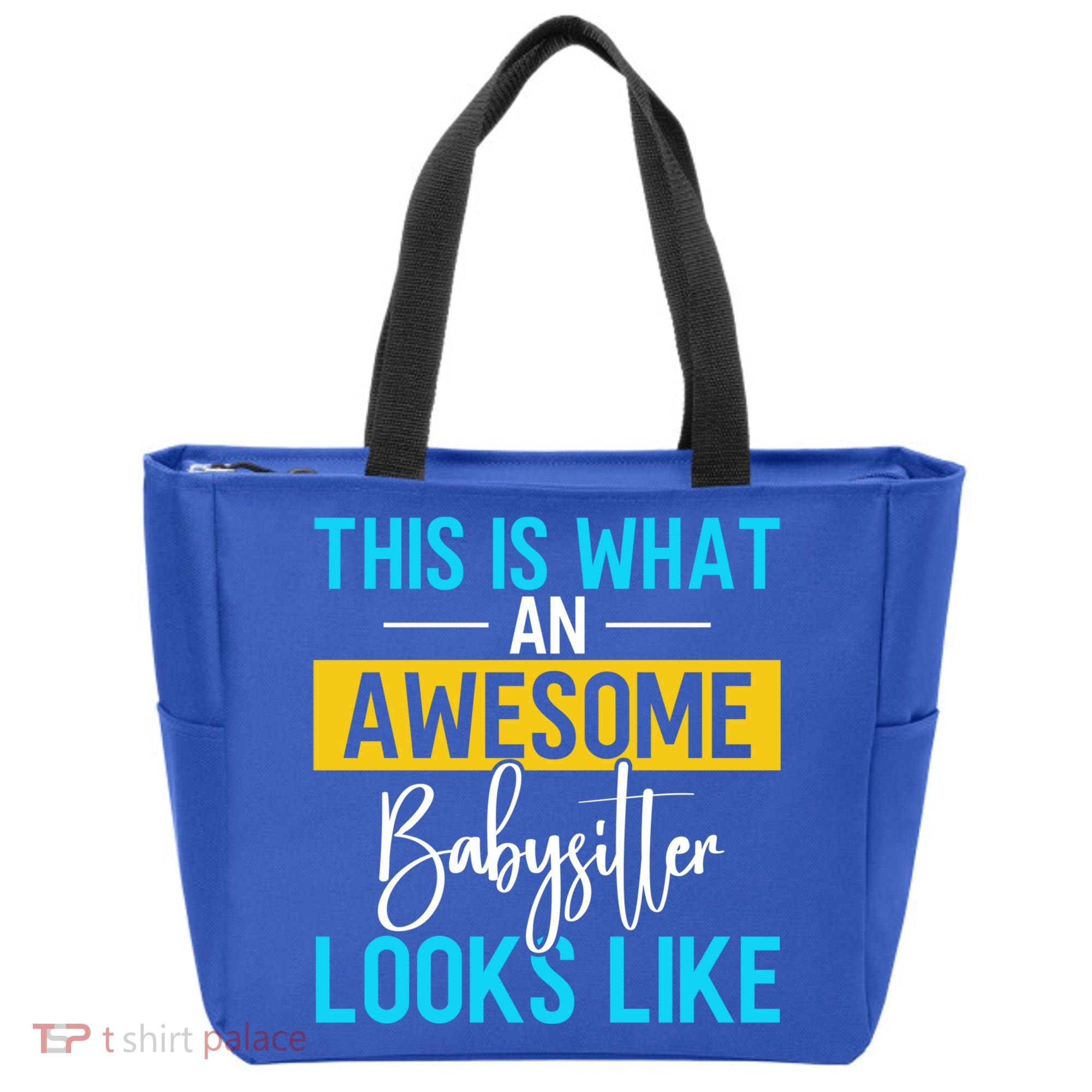 Babysitter This Is What An Awesome Sitter Looks Like Gift Tote Bag