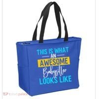 Babysitter This Is What An Awesome Sitter Looks Like Gift Tote Bag thumb 2