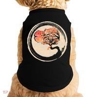 Bonsai Tree in Enso Circle Japanese Zen Doggie Tank thumb 0