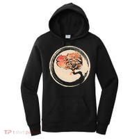 Bonsai Tree in Enso Circle Japanese Zen Women's Hoodie thumb 0