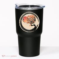 Bonsai Tree in Enso Circle Japanese Zen Tumbler thumb 0