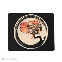 Bonsai Tree in Enso Circle Japanese Zen Mousepad thumb 0