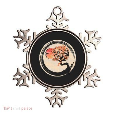 Bonsai Tree in Enso Circle Japanese Zen Ornament