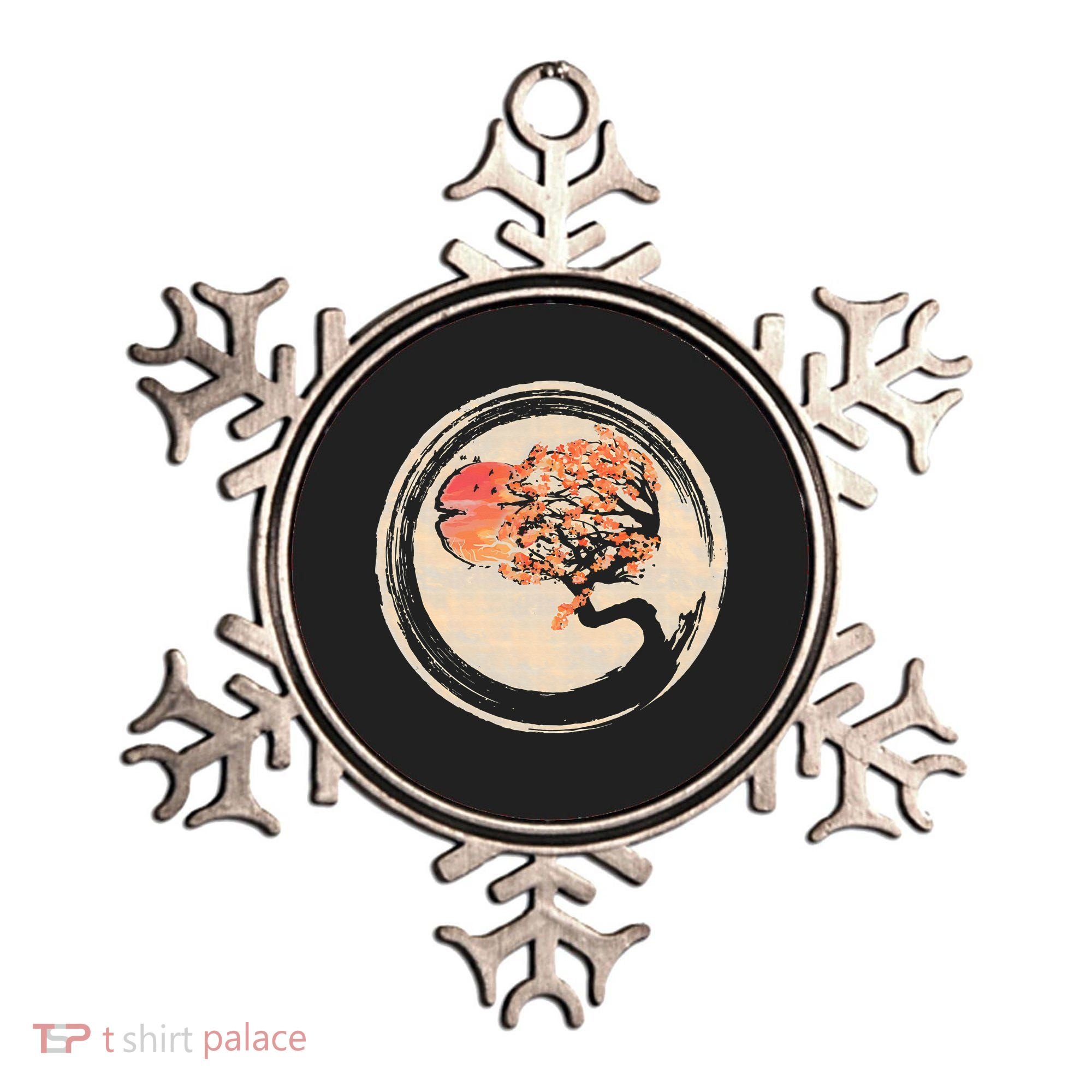 Bonsai Tree in Enso Circle Japanese Zen Ornament