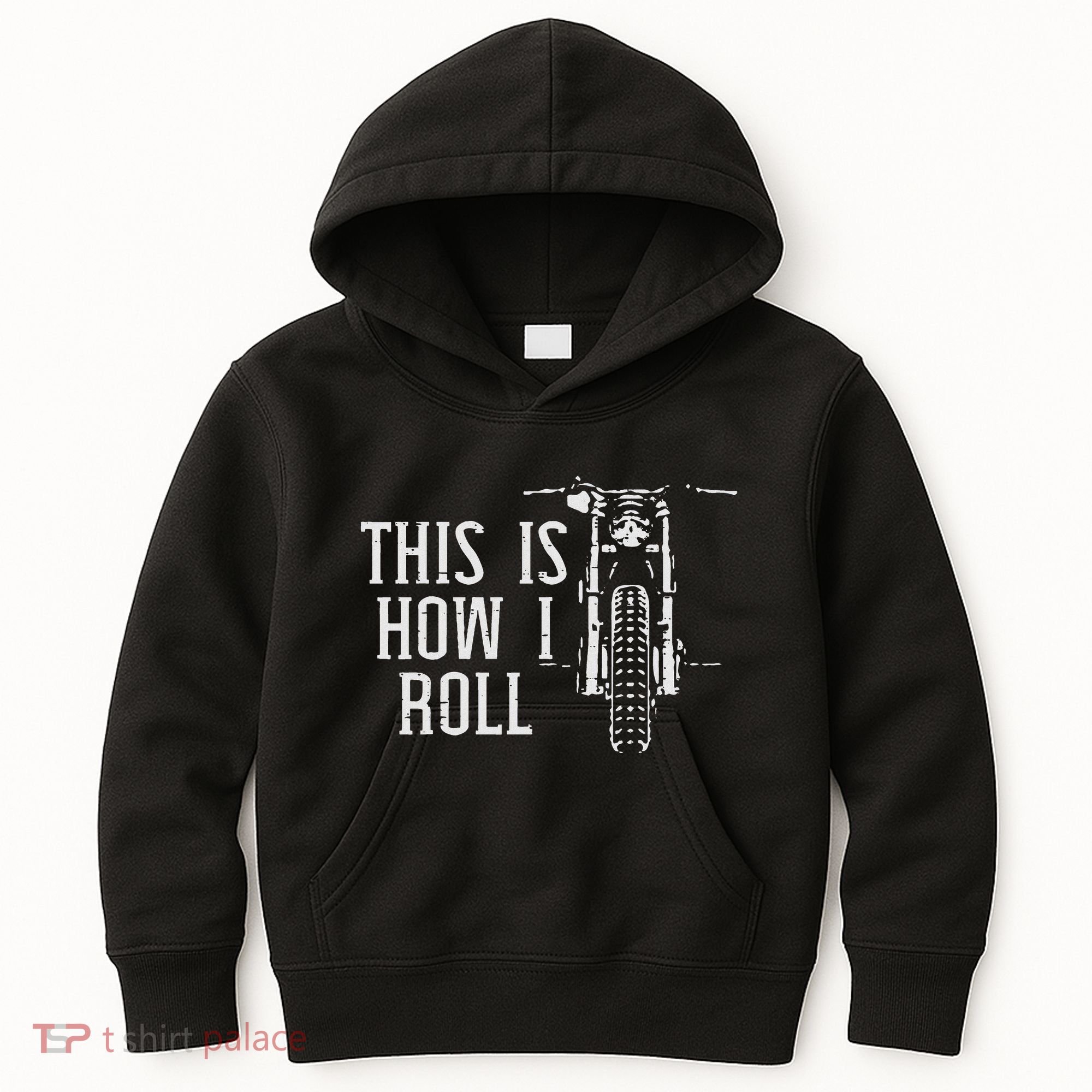 Biker This Is How I Roll Motorcycle Motorbike Women Kids Hoodie