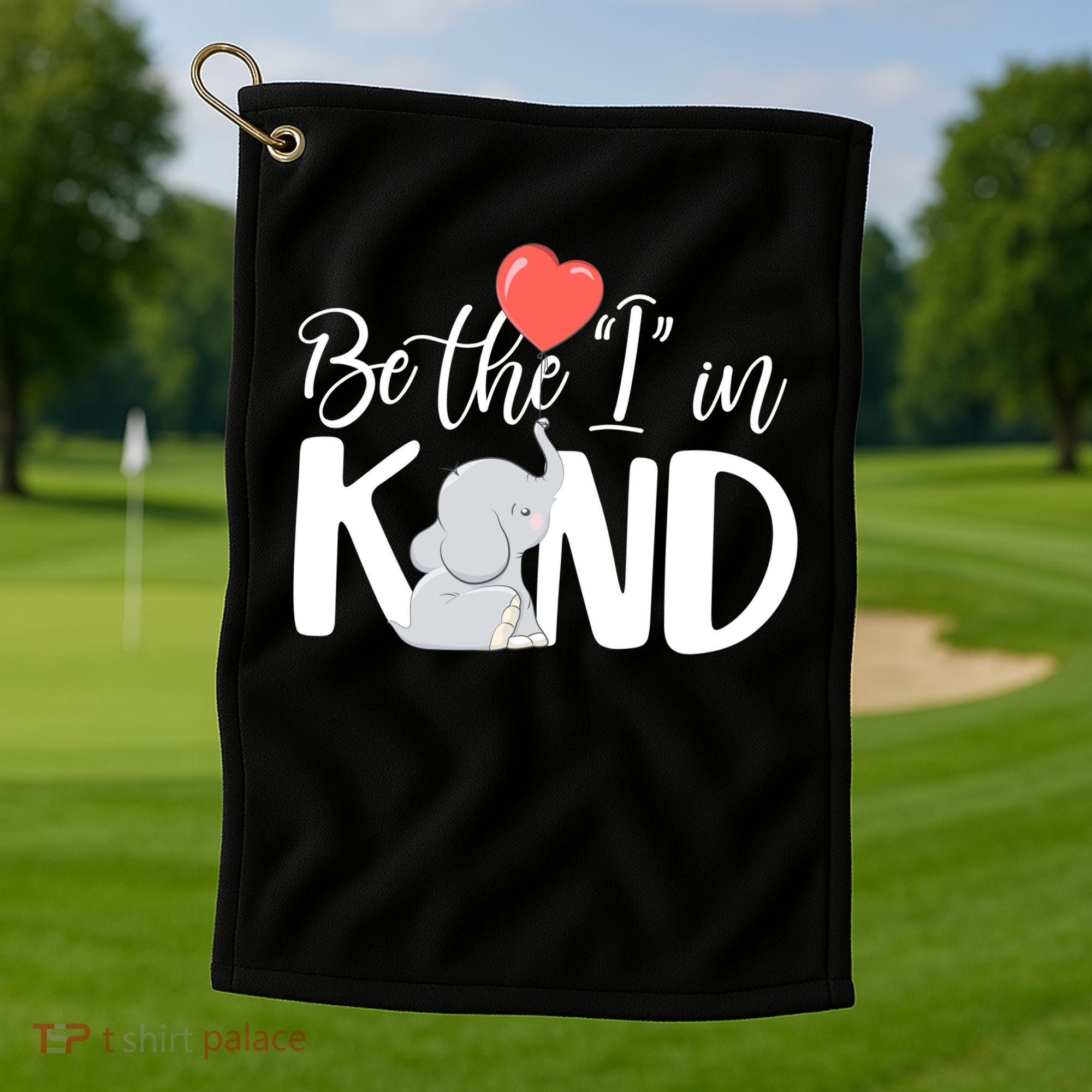 Be The I In Kind Cute Baby Elephant Golf Towel