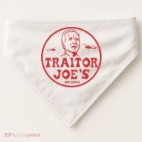 Biden Traitor Joe’s Army Funny Traitor Joe USA-Made Doggie Bandana thumb 0