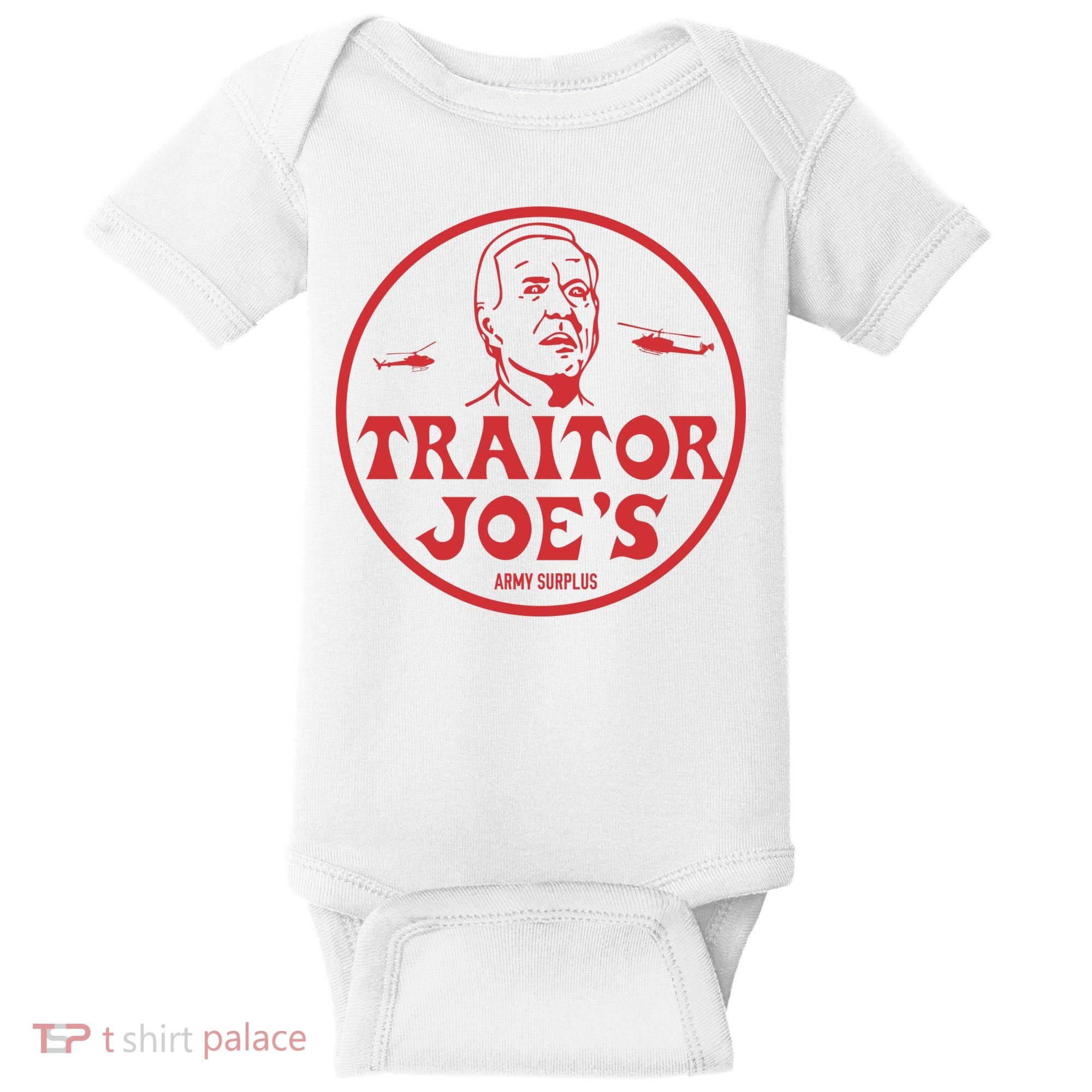 Biden Traitor Joe’s Army Funny Traitor Joe Baby Bodysuit