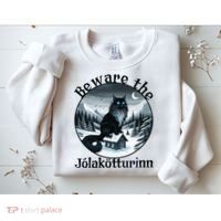 Beware The Jolakotturinn Yule Cat Icelandic Christmas Norse Sweatshirt thumb 2