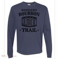 Bourbon Trail Kentucky KY Whiskey Gift Comfort Colors Heavyweight Long Sleeve T-Shirt thumb 0