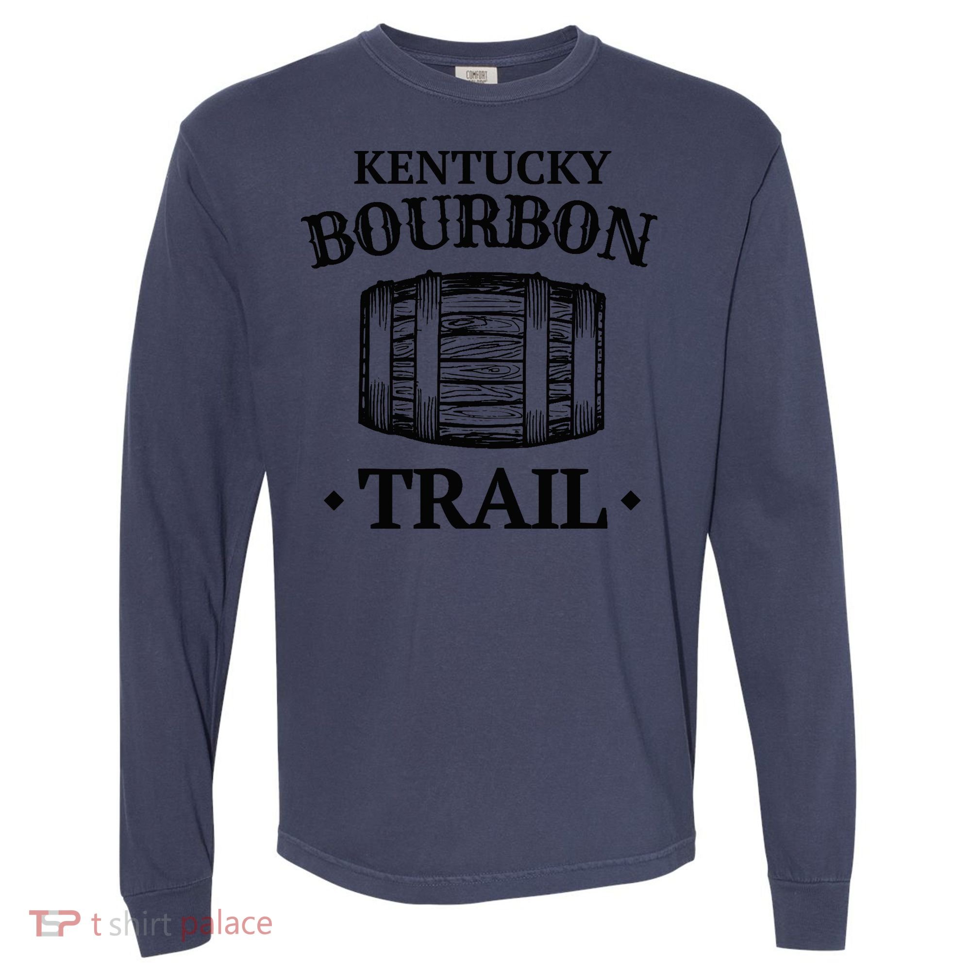 Bourbon Trail Kentucky KY Whiskey Gift Comfort Colors Heavyweight Long Sleeve T-Shirt