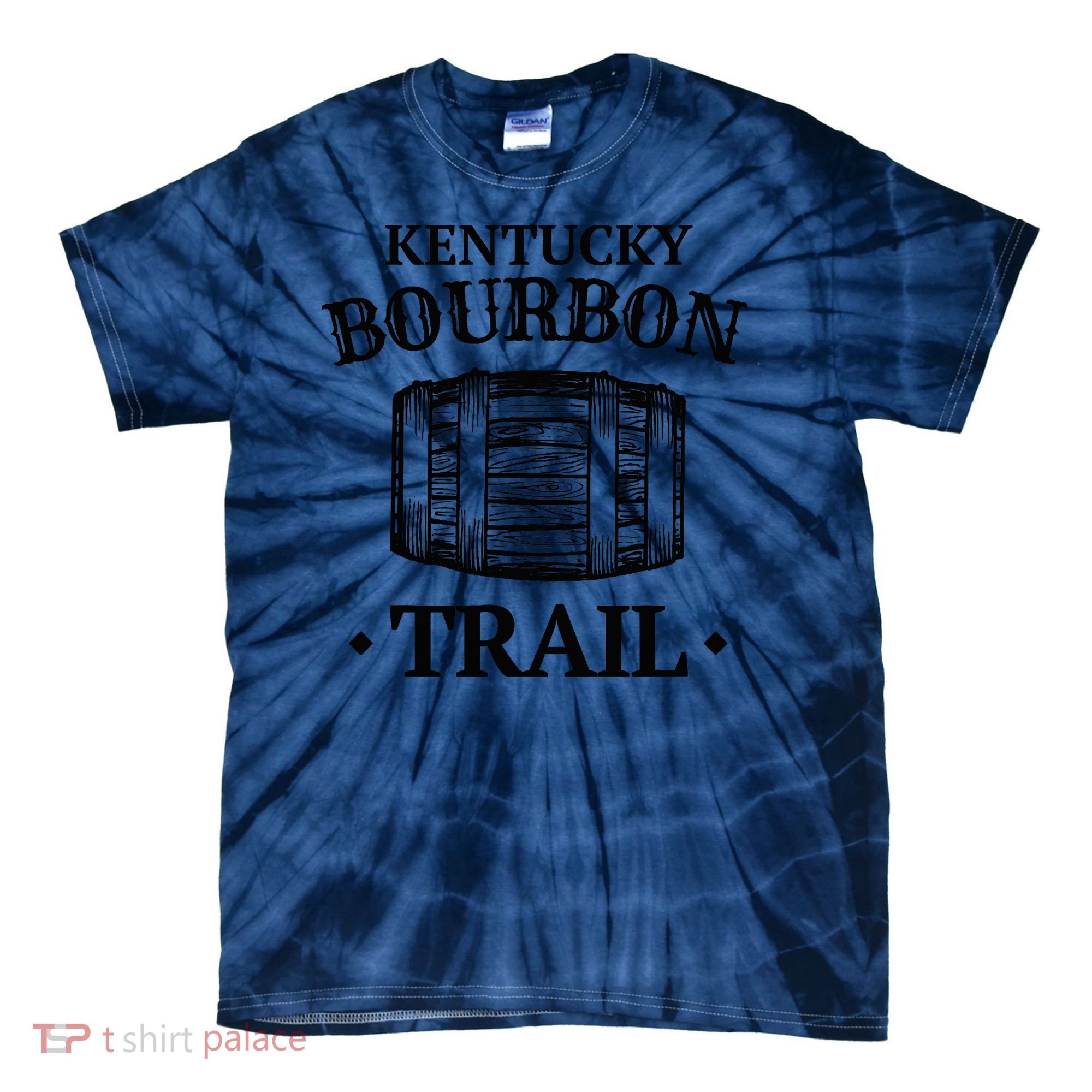 Bourbon Trail Kentucky KY Whiskey Gift Tie-Dye T-Shirt