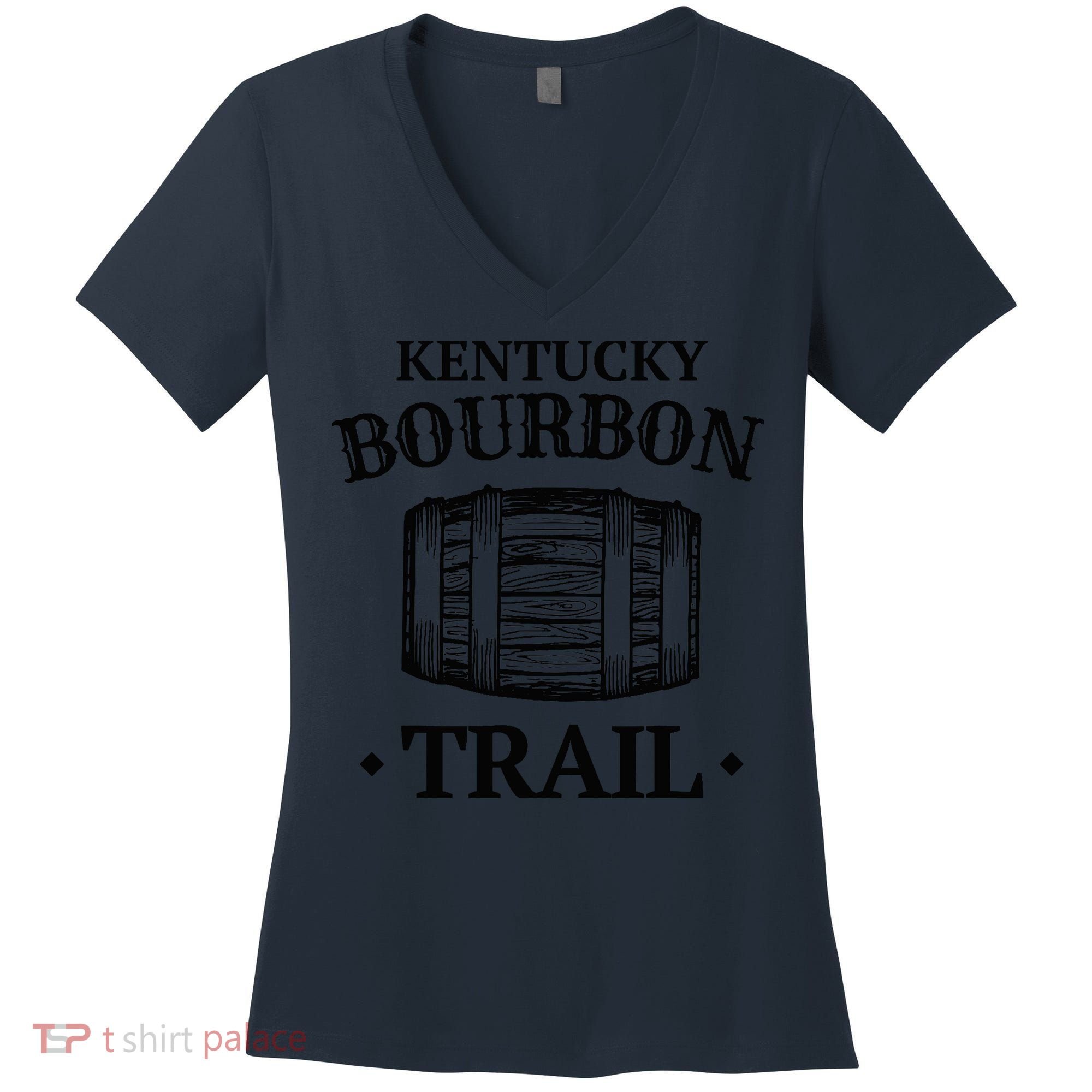 Bourbon Trail Kentucky KY Whiskey Gift Women's V-Neck T-Shirt