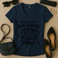Bourbon Trail Kentucky KY Whiskey Gift Women's V-Neck T-Shirt thumb 2