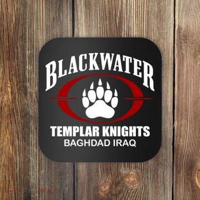 Blackwater Templar Knights Baghad Iraq Coaster
