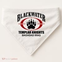 Blackwater Templar Knights Baghad Iraq USA-Made Doggie Bandana thumb 0