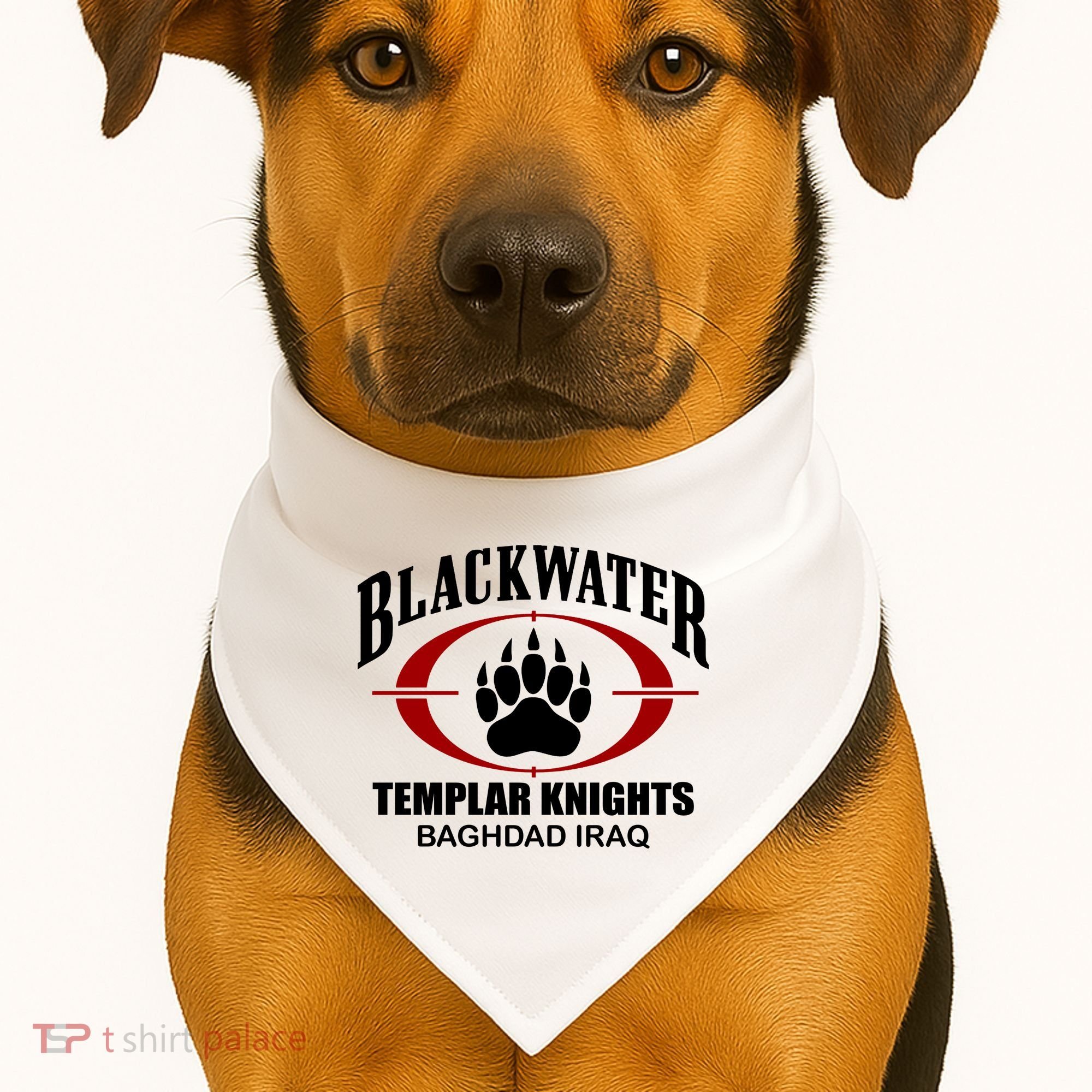 Blackwater Templar Knights Baghad Iraq USA-Made Doggie Bandana