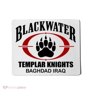 Blackwater Templar Knights Baghad Iraq Mousepad