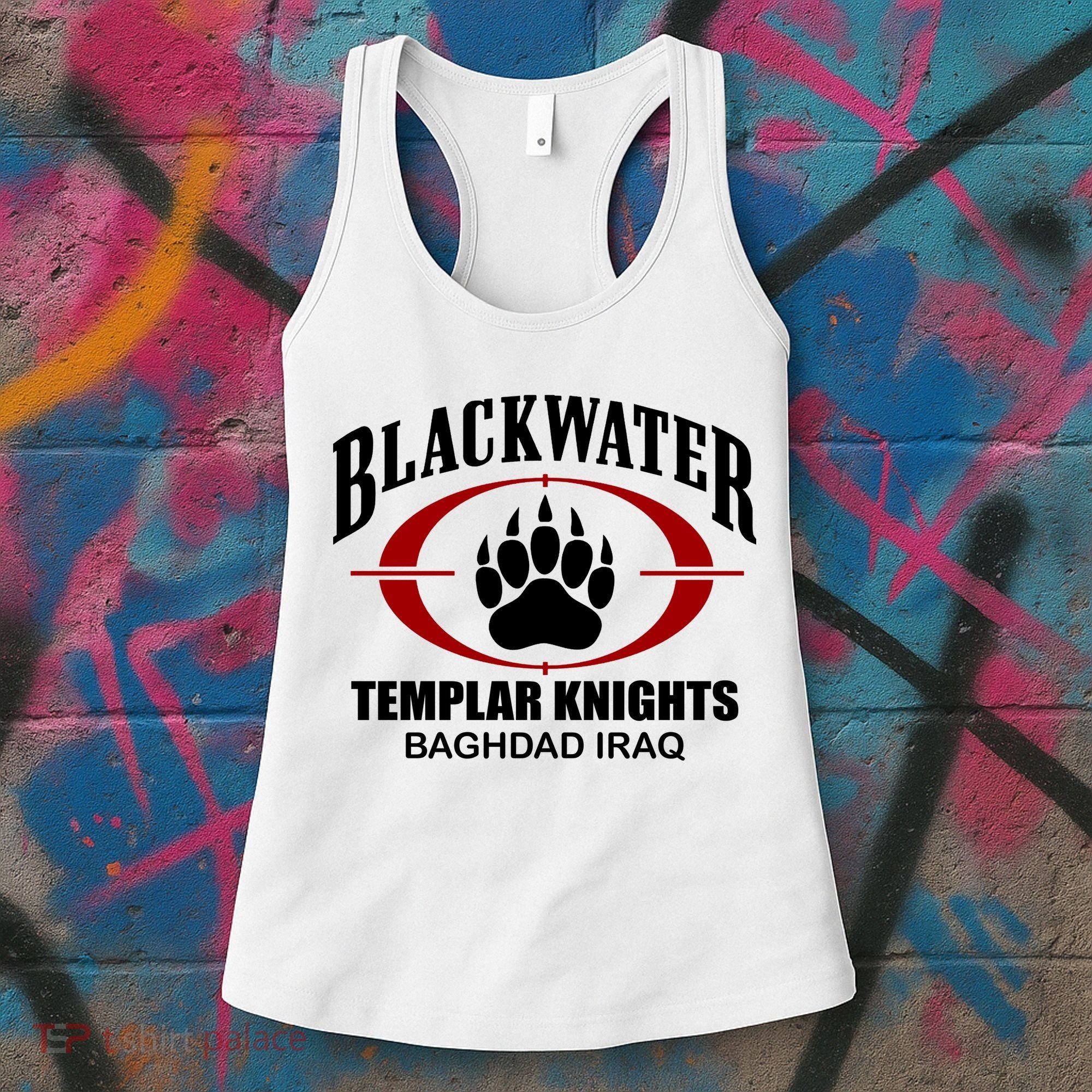 Blackwater Templar Knights Baghad Iraq Women's Tank Top