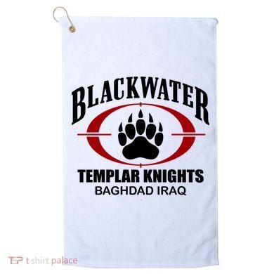 Blackwater Templar Knights Baghad Iraq Golf Towel