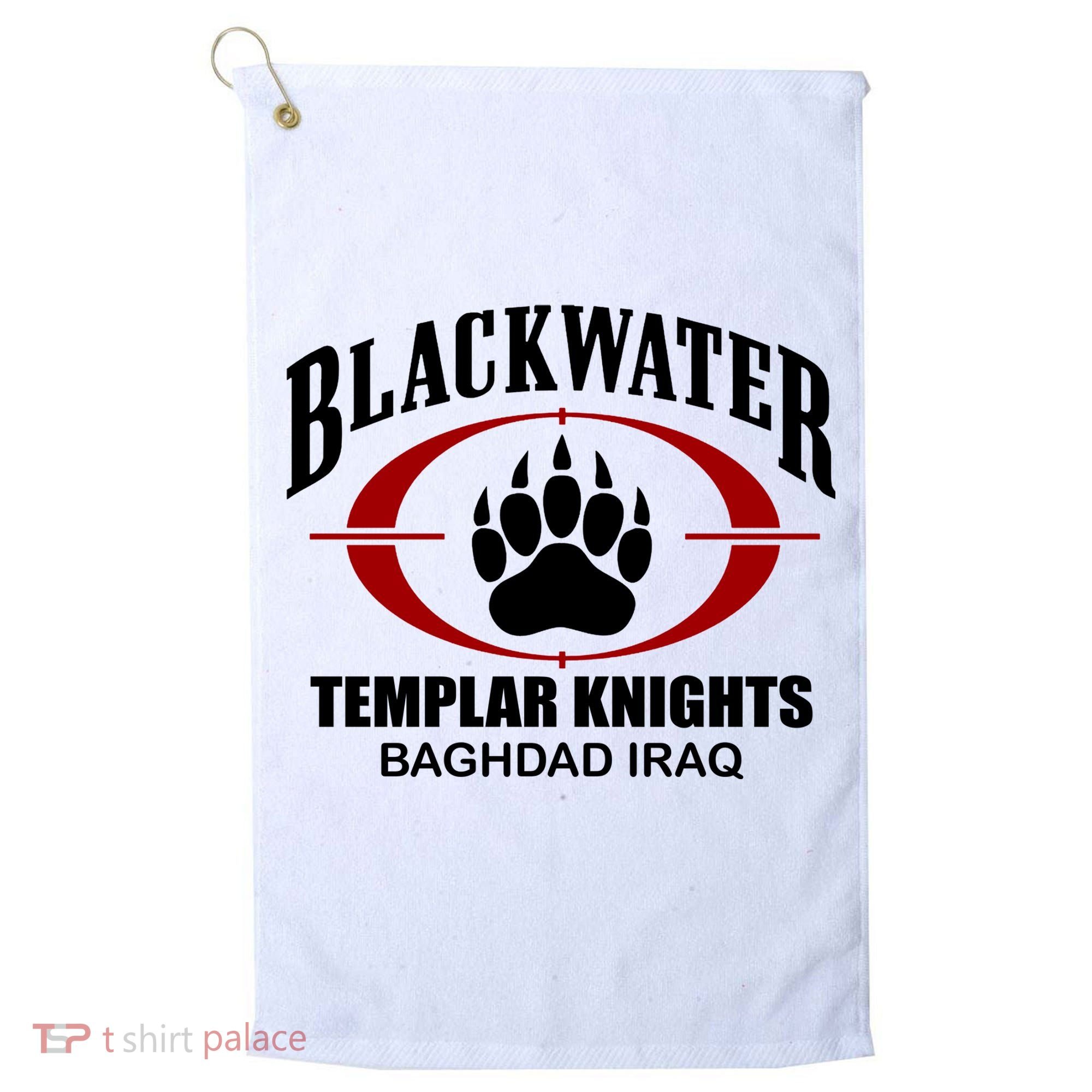 Blackwater Templar Knights Baghad Iraq Golf Towel