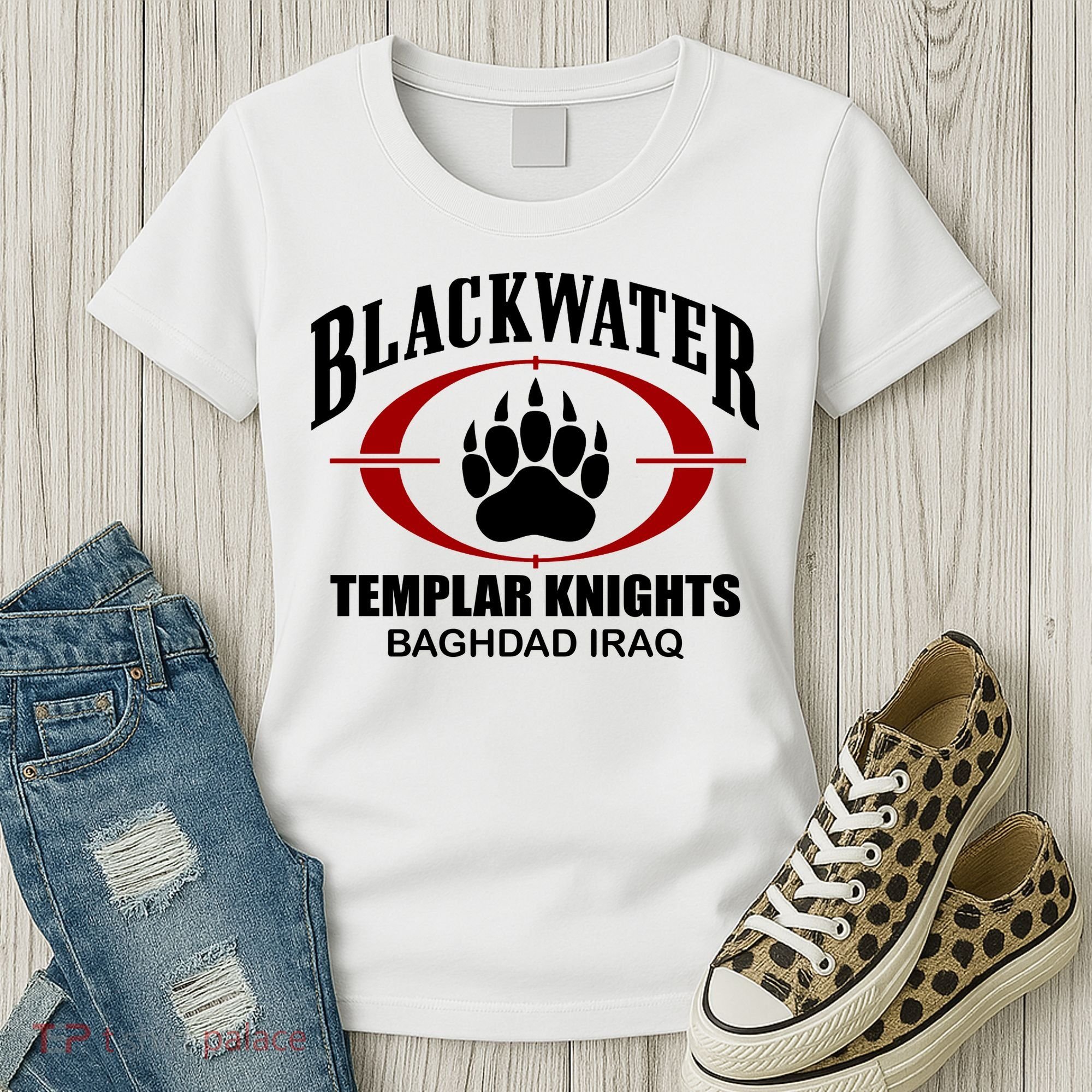 Blackwater Templar Knights Baghad Iraq Women's T-Shirt