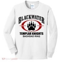 Blackwater Templar Knights Baghad Iraq Kids Long Sleeve Shirt thumb 0
