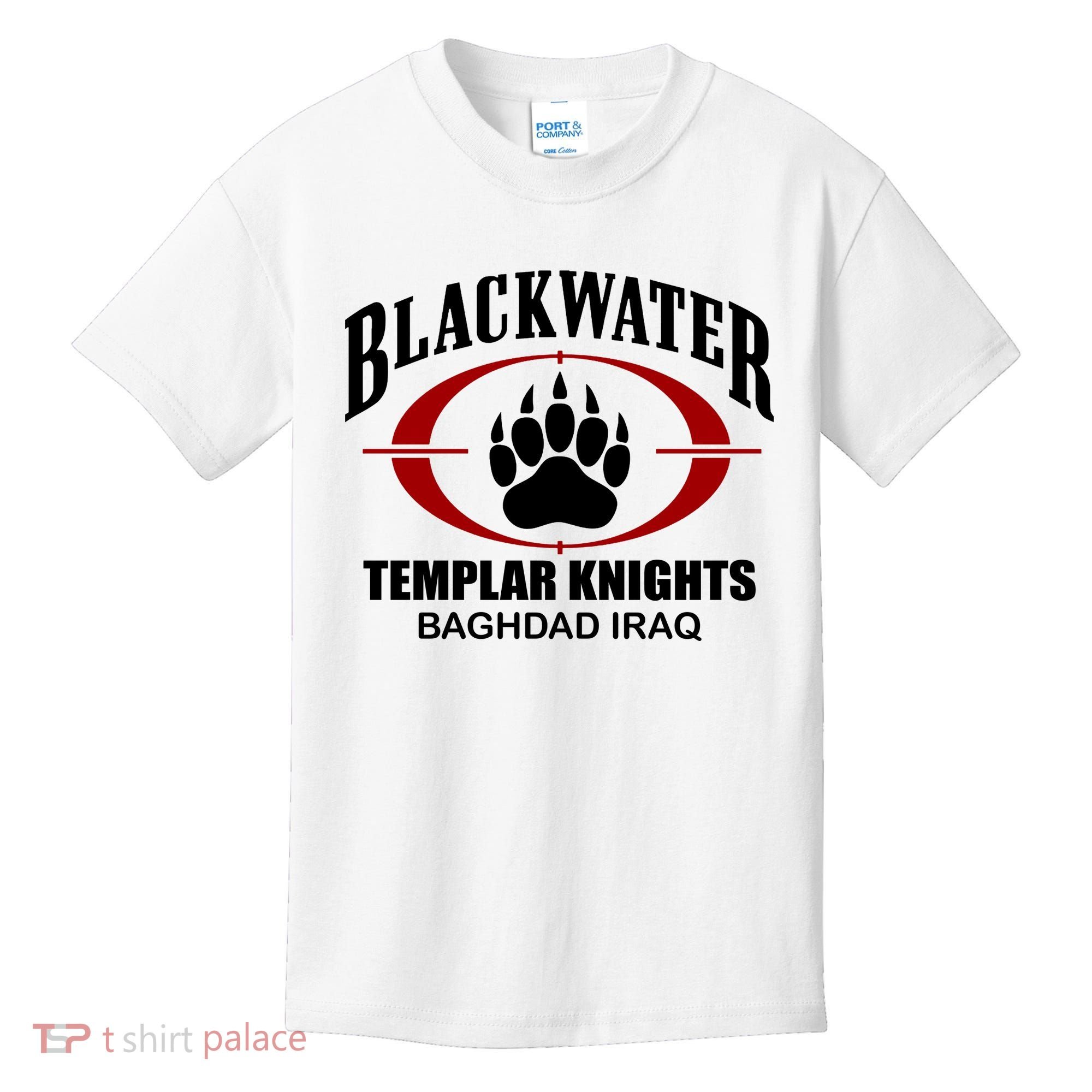 Blackwater Templar Knights Baghad Iraq Kids T-Shirt