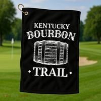 Bourbon Trail Kentucky Whiskey Golf Towel thumb 1