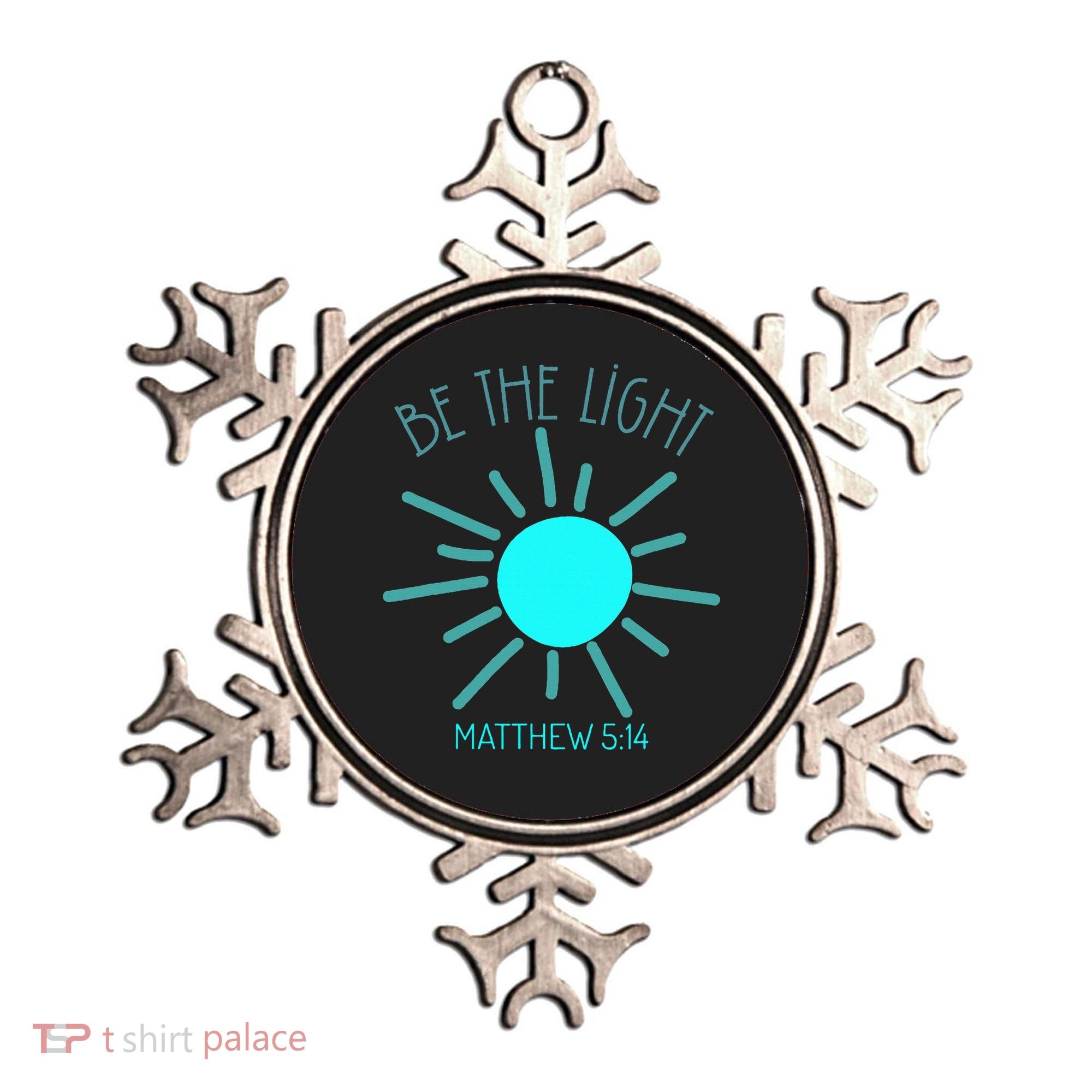 Be The Light Faith Religious Jesus Christian Ornament