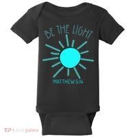 Be The Light Faith Religious Jesus Christian Baby Bodysuit thumb 0