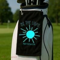 Be The Light Faith Religious Jesus Christian Golf Towel thumb 2