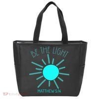 Be The Light Faith Religious Jesus Christian Tote Bag thumb 0