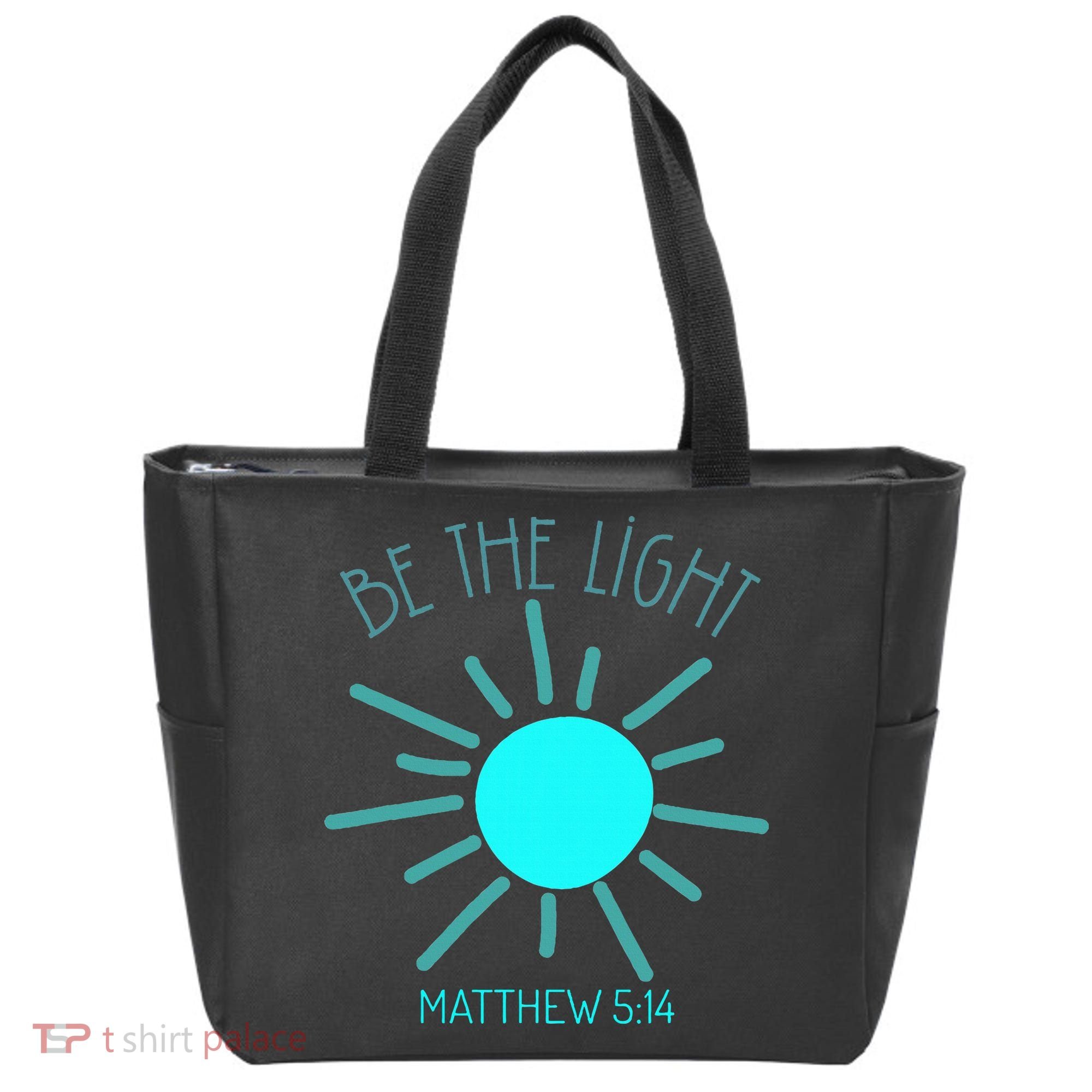 Be The Light Faith Religious Jesus Christian Tote Bag