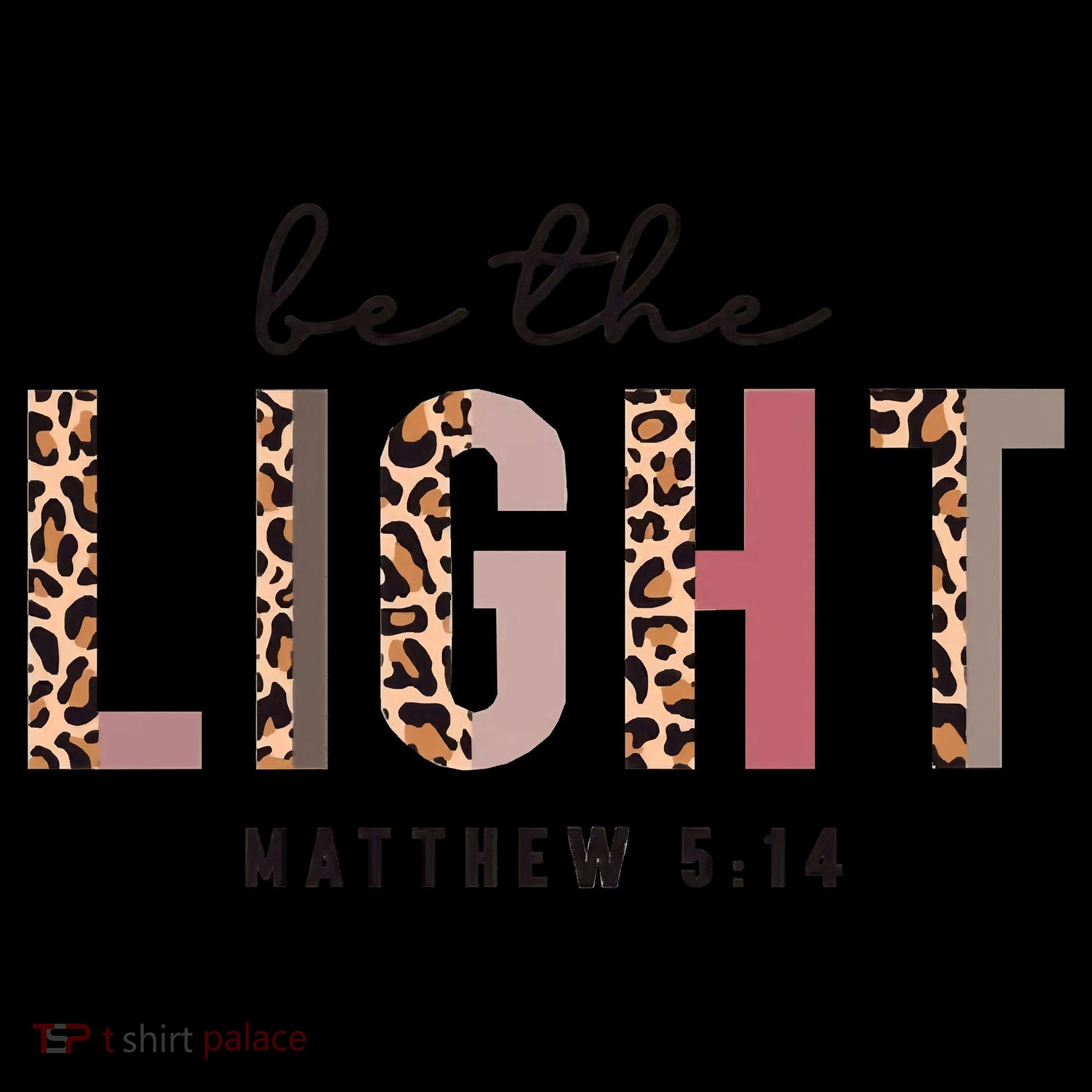 Be The Light Matthew Christian Faith Bible Verse Leopard Coffee Mug