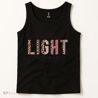 Be The Light Matthew Christian Faith Bible Verse Leopard Tank Top thumb 2