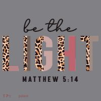 Be The Light Matthew Christian Faith Bible Verse Leopard Long Sleeve Shirt thumb 2