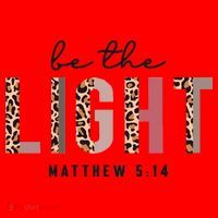 Be The Light Matthew Christian Faith Bible Verse Leopard Santa Hat thumb 1