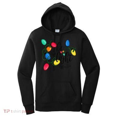 Be The Light Matthew 5 14 Christmas Lights Xmas Nativity Women's Hoodie
