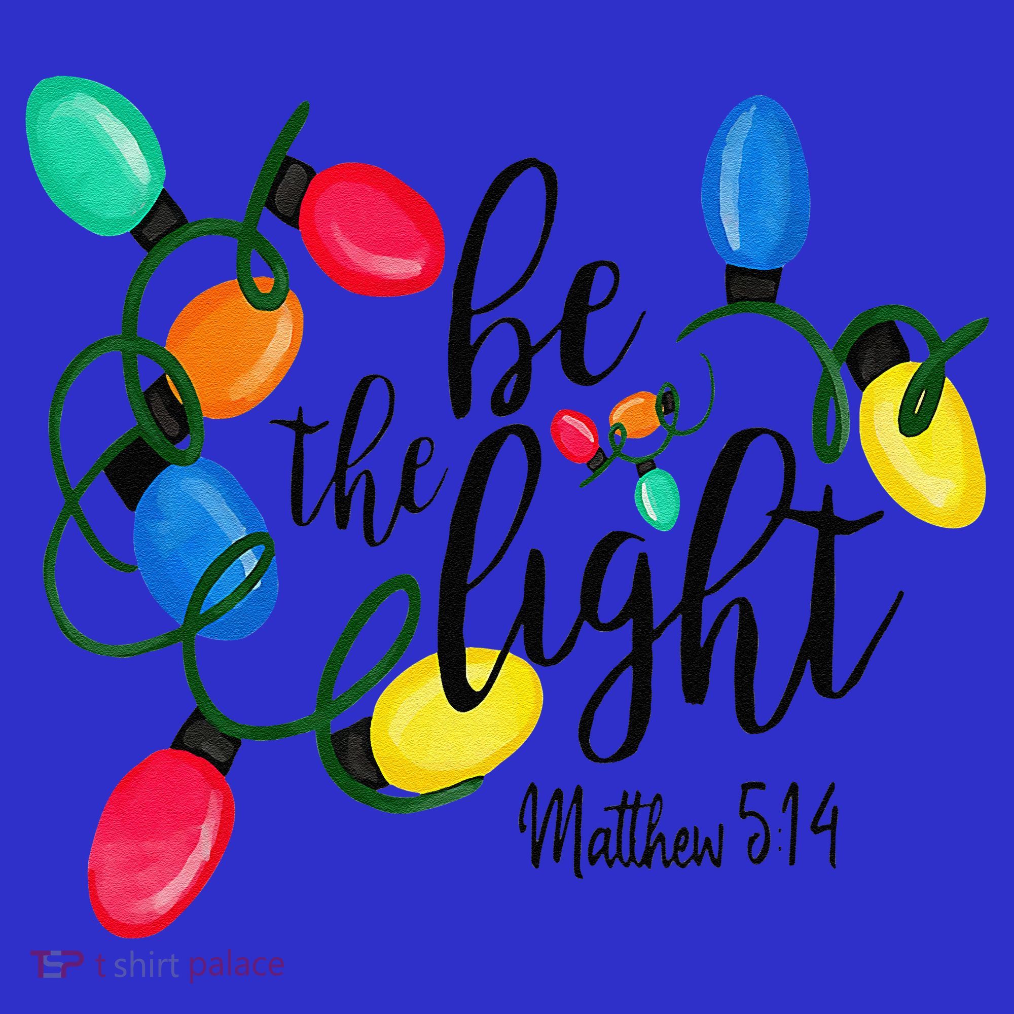Be The Light Matthew 5 14 Christmas Lights Xmas Nativity Women's Tank Top