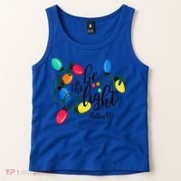Be The Light Matthew 5 14 Christmas Lights Xmas Nativity Tank Top thumb 2