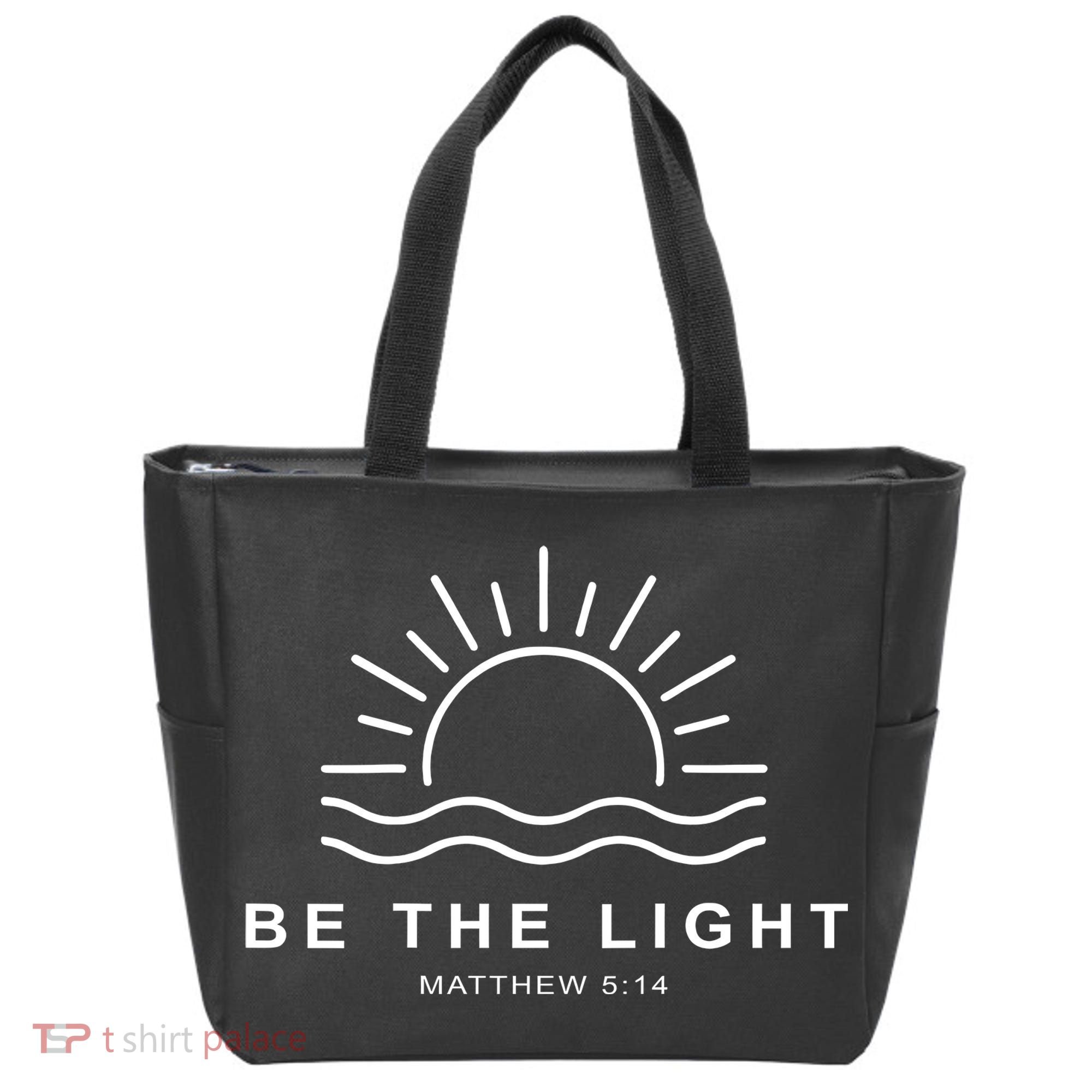 Be The Light Faith Religious Jesus Christian Tote Bag